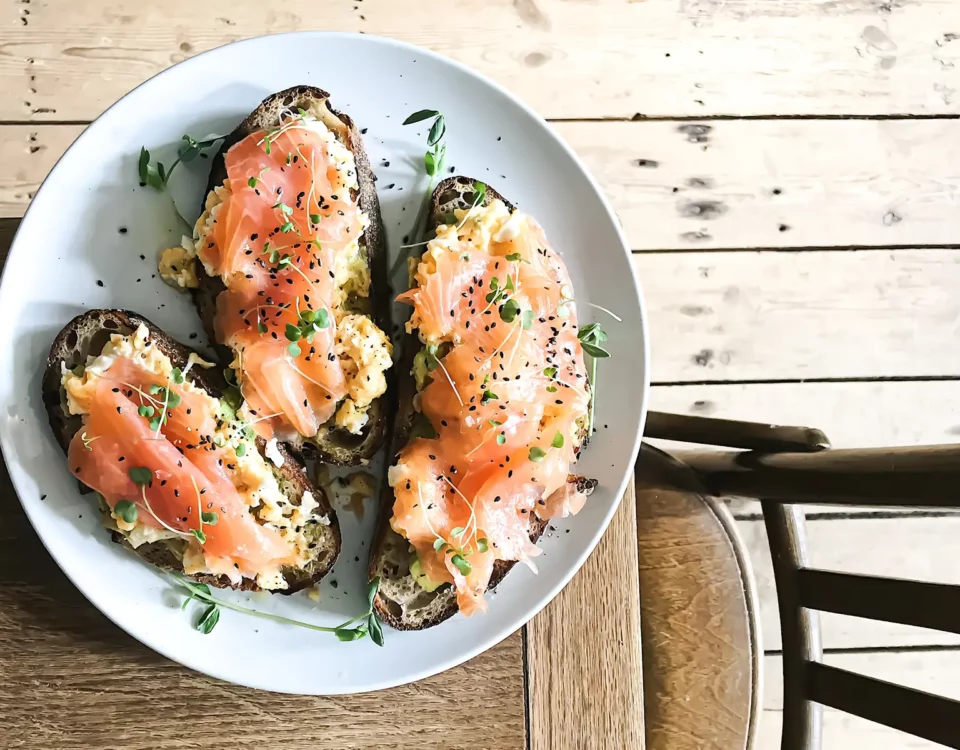 Toast with Smoked Salmon